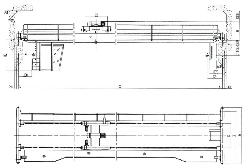 LH型电动葫芦双梁桥式起重机外形尺寸图.jpg