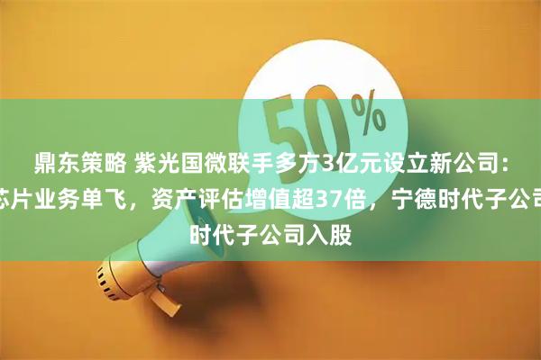 鼎东策略 紫光国微联手多方3亿元设立新公司：汽车芯片业务单飞，资产评估增值超37倍，宁德时代子公司入股