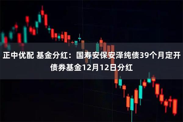 正中优配 基金分红：国寿安保安泽纯债39个月定开债券基金12月12日分红